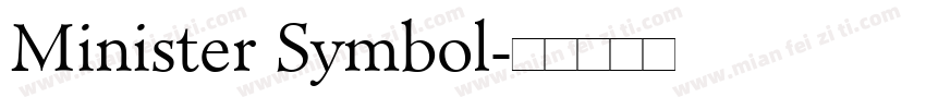 Minister Symbol字体转换